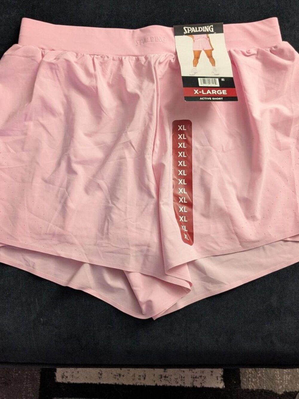 NWT! Spalding Pastel Pink Athletic Shorts w/ Pockets Size XL